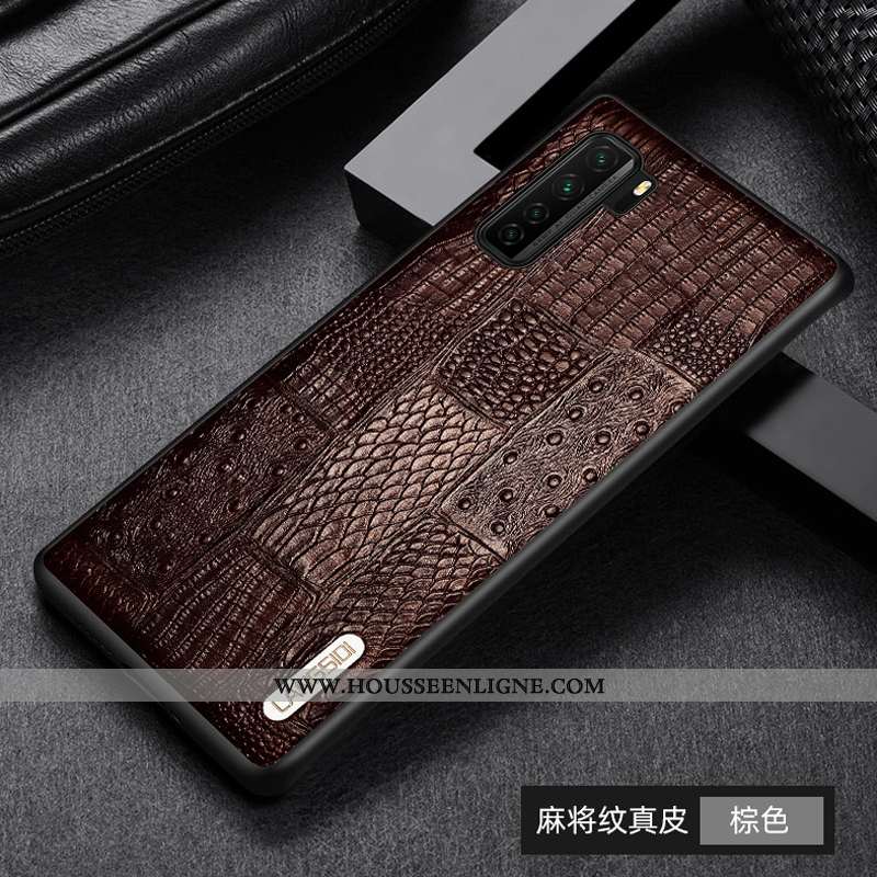 Housse Huawei P40 Lite 5g Protection Cuir Véritable Business Téléphone Portable Tout Compris Incassa
