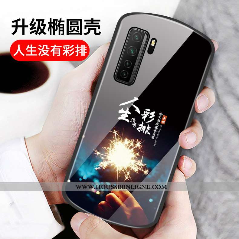 Housse Huawei P40 Lite 5g Protection Verre Mois Coque Rond Cœur Incassable Rose