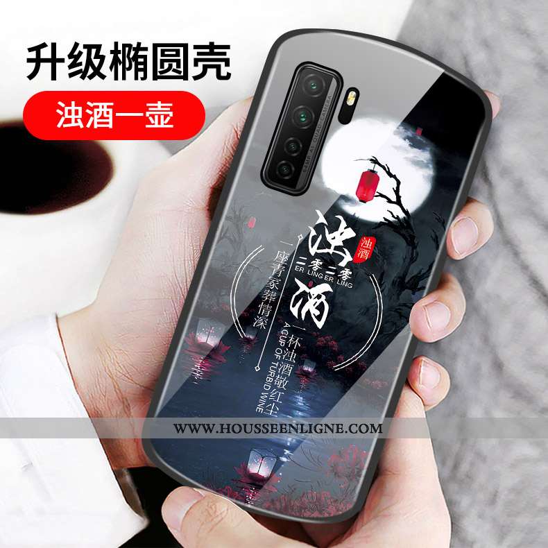 Housse Huawei P40 Lite 5g Protection Verre Mois Coque Rond Cœur Incassable Rose