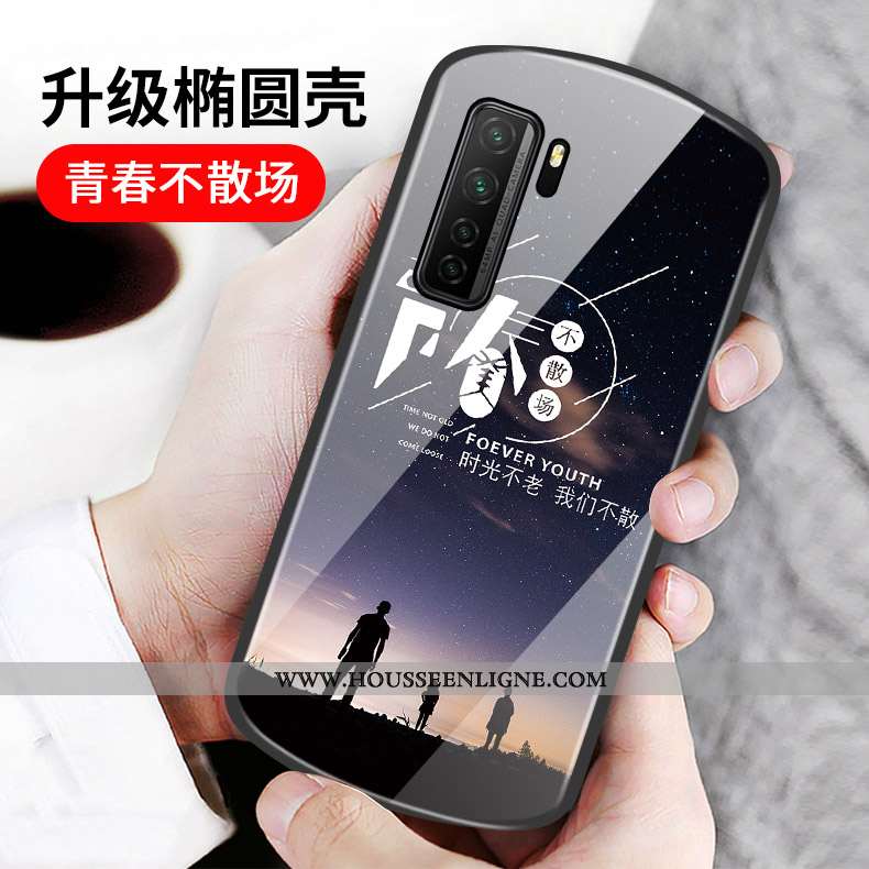 Housse Huawei P40 Lite 5g Protection Verre Mois Coque Rond Cœur Incassable Rose