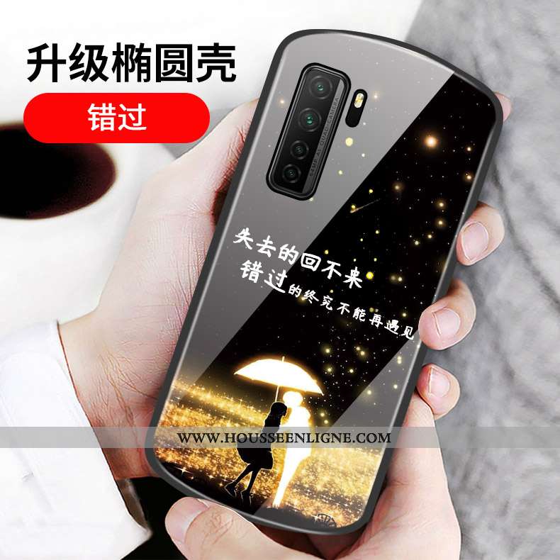 Housse Huawei P40 Lite 5g Protection Verre Mois Coque Rond Cœur Incassable Rose