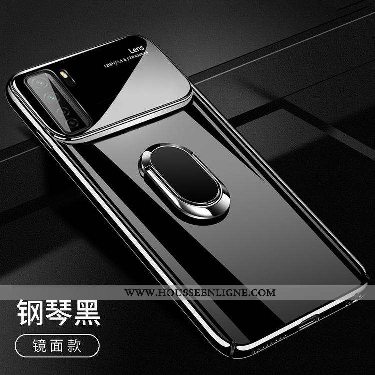Housse Huawei P40 Lite 5g Tendance Légère Blanc Anneau Support À Bord Étui Blanche
