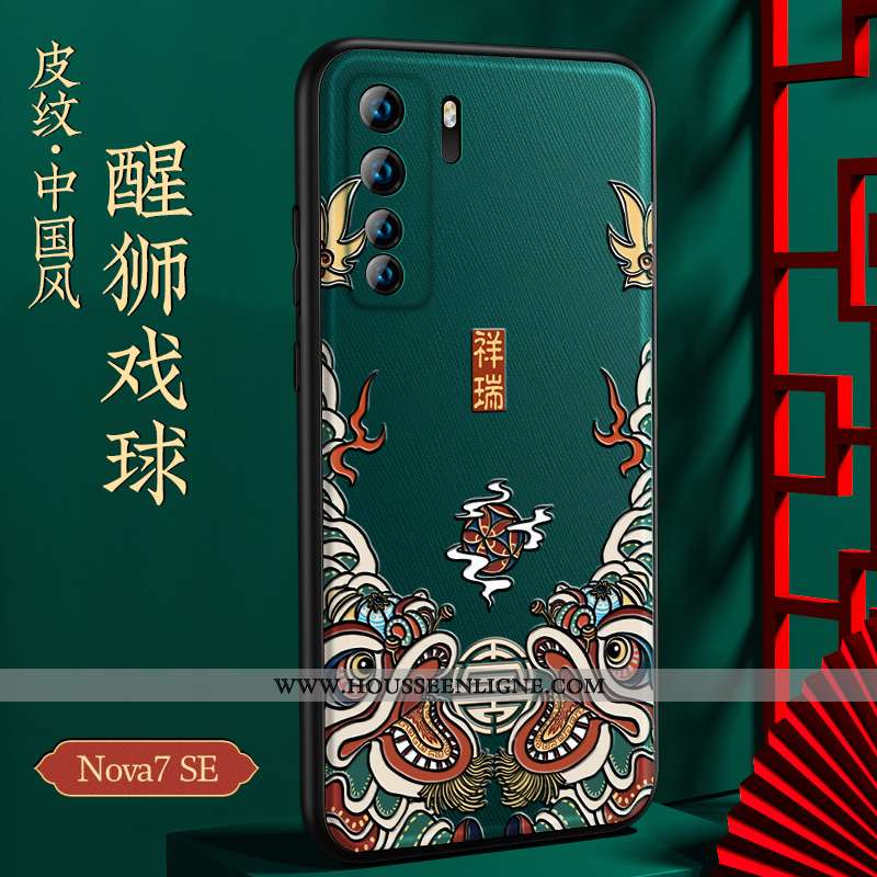 Housse Huawei P40 Lite 5g Tendance Légère Net Rouge Silicone Style Chinois Nouveau Étui Noir