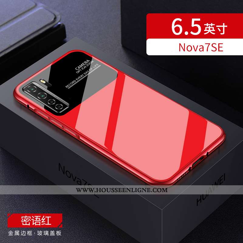 Housse Huawei P40 Lite 5g Tendance Légère Étui Rouge Incassable Border Personnalité
