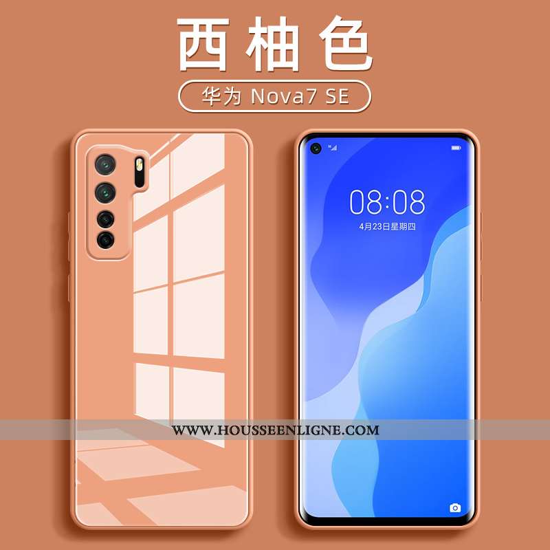 Housse Huawei P40 Lite 5g Ultra Tendance Verre Tout Compris Net Rouge Téléphone Portable Protection 