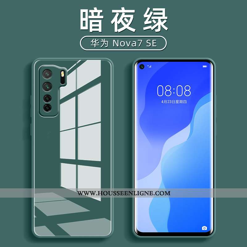Housse Huawei P40 Lite 5g Ultra Tendance Verre Tout Compris Net Rouge Téléphone Portable Protection 