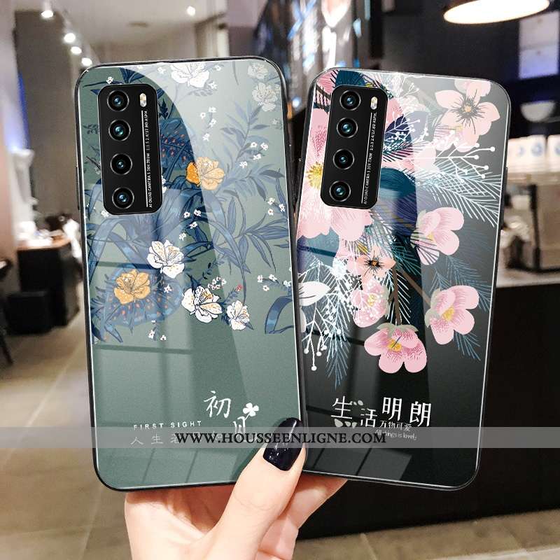 Housse Huawei P40 Lite 5g Verre Silicone Coque Net Rouge Vert Nouveau Tout Compris Verte