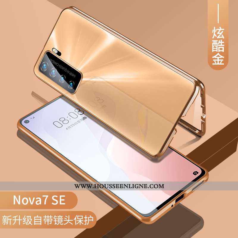 Housse Huawei P40 Lite 5g Verre Transparent Tout Compris Magnétisme Créatif Reversible Protection No