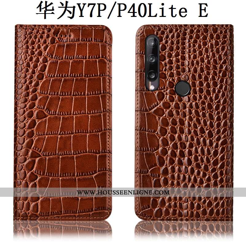 Housse Huawei P40 Lite E Protection Cuir Véritable Téléphone Portable Étui Tout Compris Incassable M