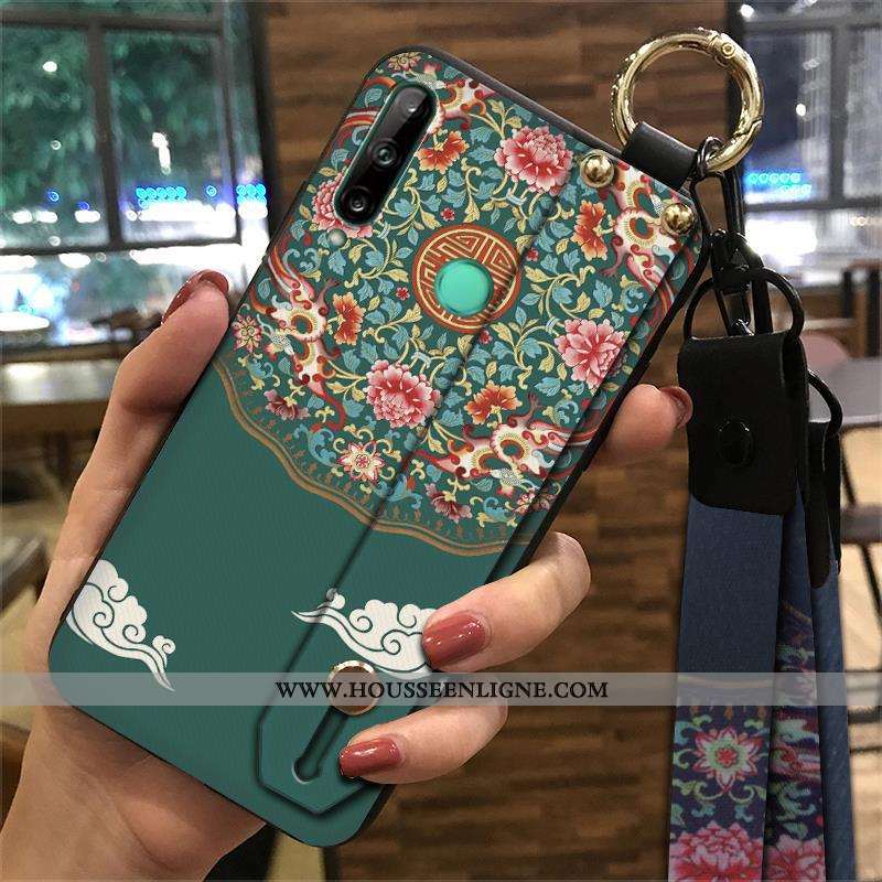 Housse Huawei P40 Lite E Tendance Fluide Doux Vintage Téléphone Portable Style Chinois Palais Vent J