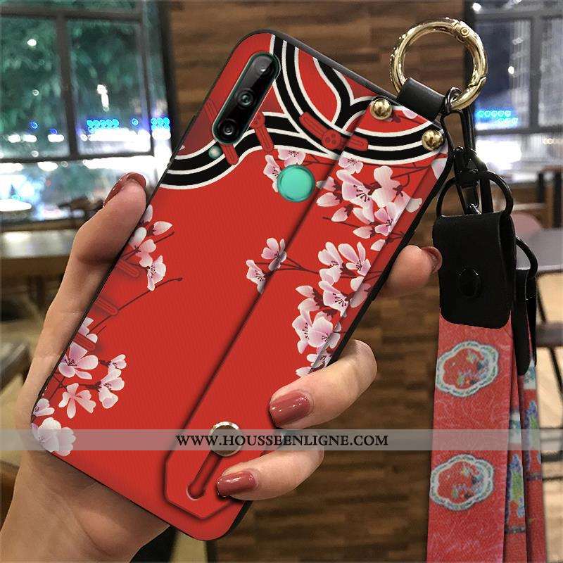 Housse Huawei P40 Lite E Tendance Fluide Doux Vintage Téléphone Portable Style Chinois Palais Vent J