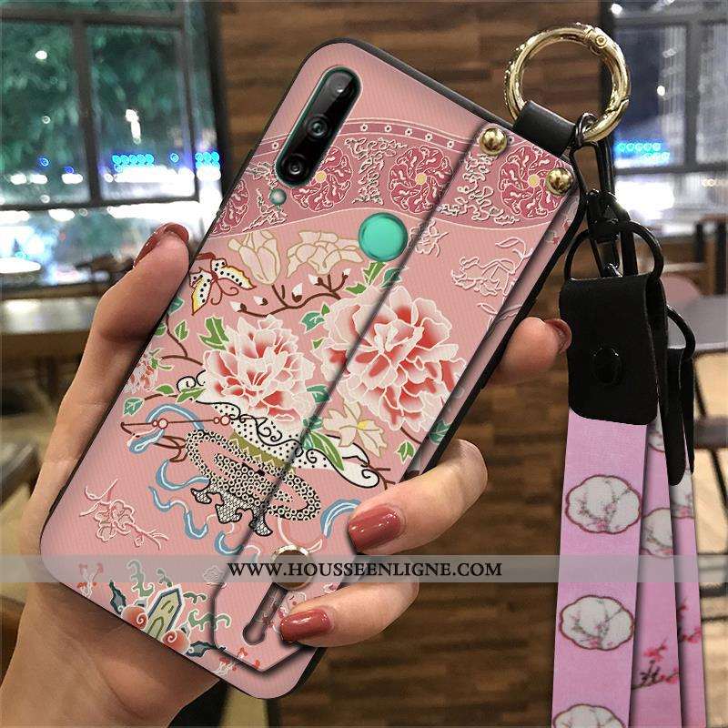 Housse Huawei P40 Lite E Tendance Fluide Doux Vintage Téléphone Portable Style Chinois Palais Vent J