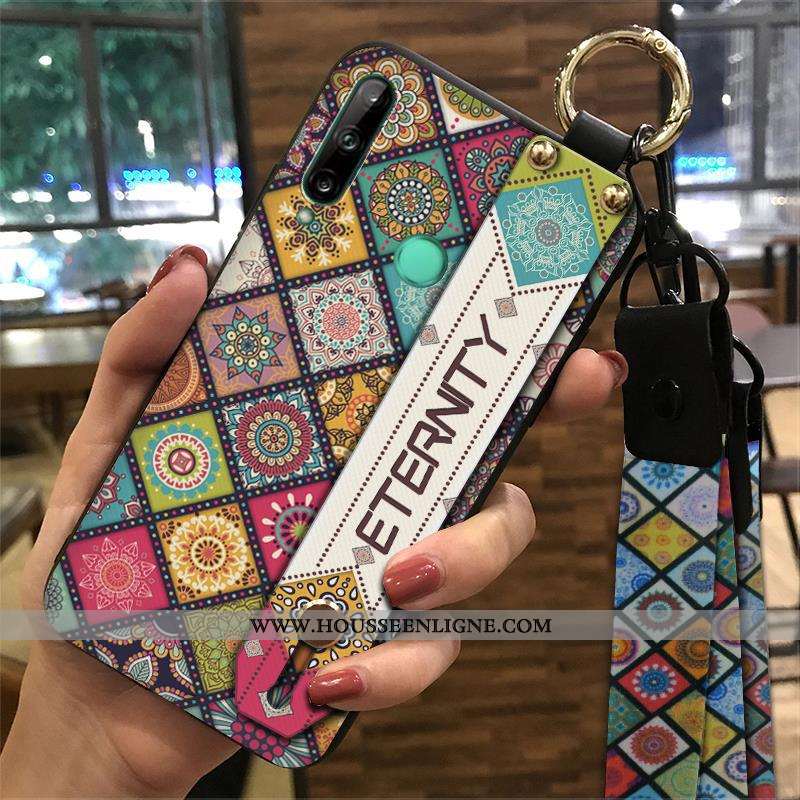 Housse Huawei P40 Lite E Tendance Fluide Doux Vintage Téléphone Portable Style Chinois Palais Vent J