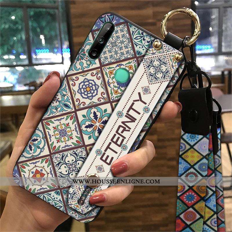 Housse Huawei P40 Lite E Tendance Fluide Doux Vintage Téléphone Portable Style Chinois Palais Vent J