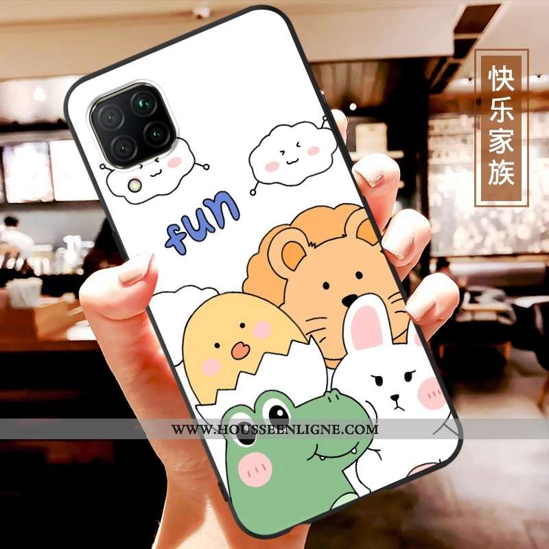Housse Huawei P40 Lite Personnalité Dessin Animé Ultra Légère Coque Tendance Blanc Blanche