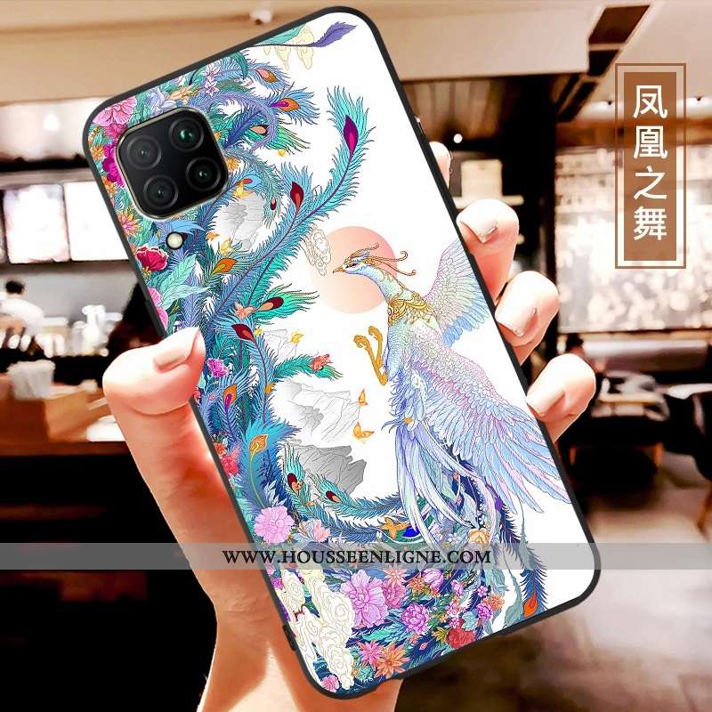 Housse Huawei P40 Lite Personnalité Dessin Animé Ultra Légère Coque Tendance Blanc Blanche