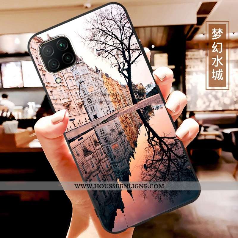 Housse Huawei P40 Lite Personnalité Dessin Animé Ultra Légère Coque Tendance Blanc Blanche