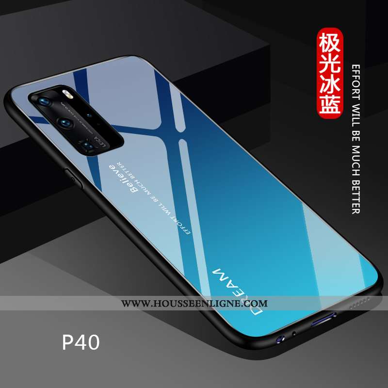 Housse Huawei P40 Légère Fluide Doux Coque Personnalisé Noir Dégradé Silicone
