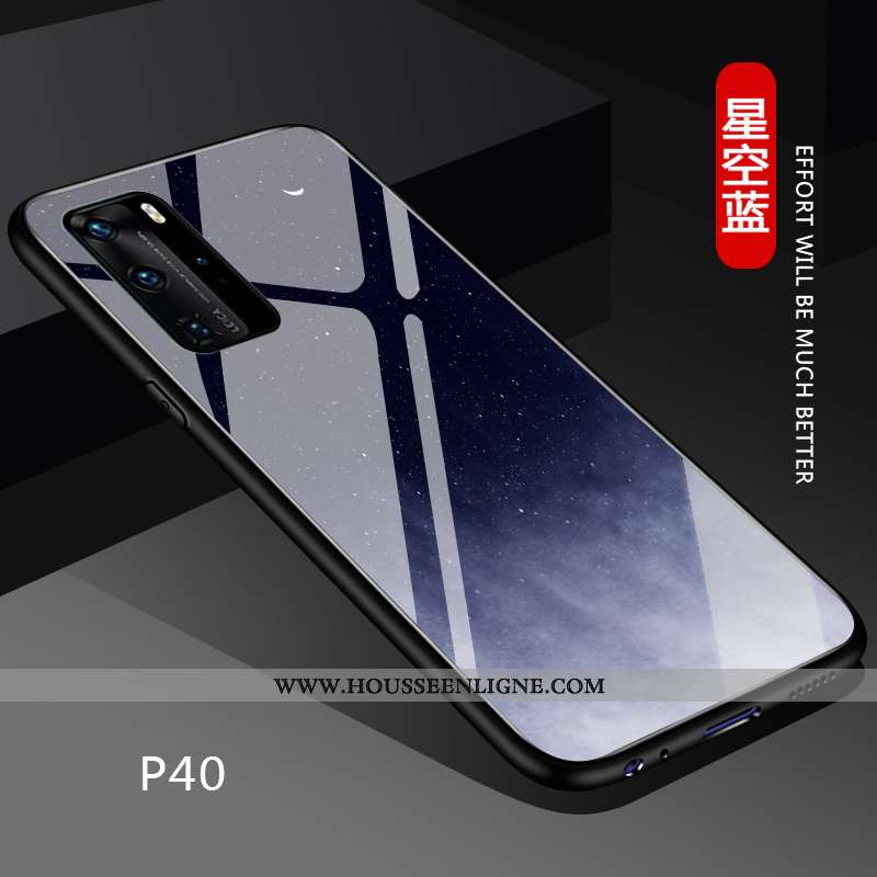 Housse Huawei P40 Légère Fluide Doux Coque Personnalisé Noir Dégradé Silicone