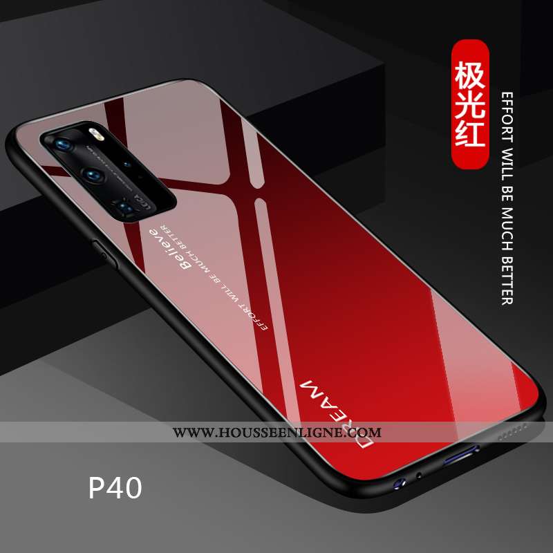 Housse Huawei P40 Légère Fluide Doux Coque Personnalisé Noir Dégradé Silicone