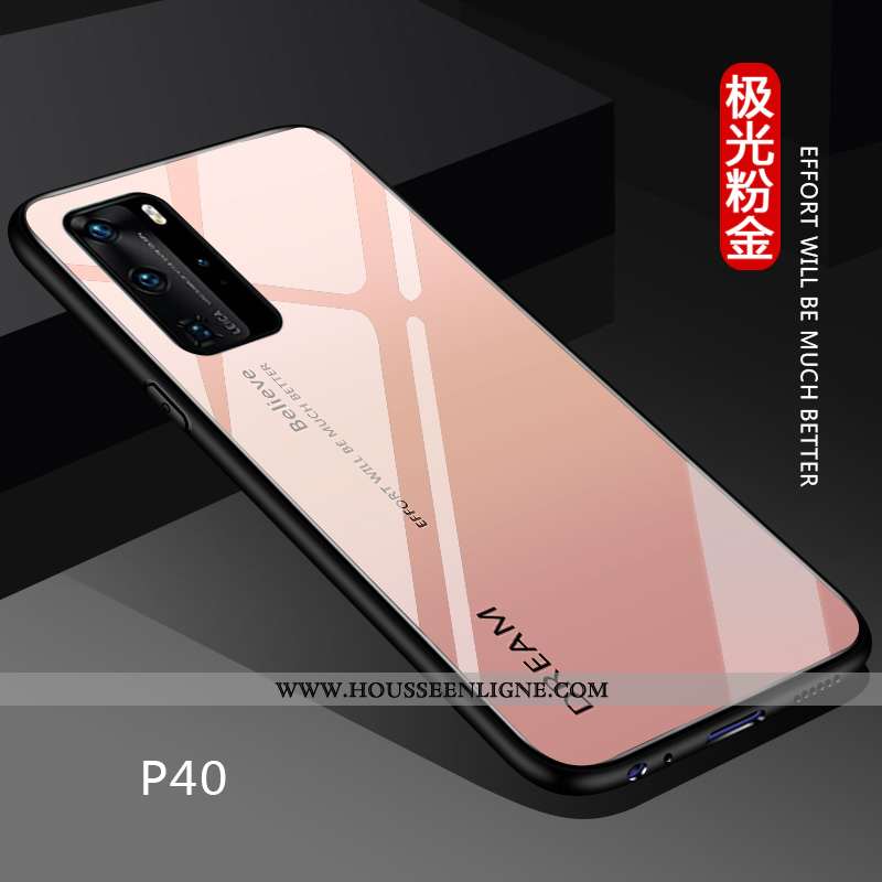 Housse Huawei P40 Légère Fluide Doux Coque Personnalisé Noir Dégradé Silicone