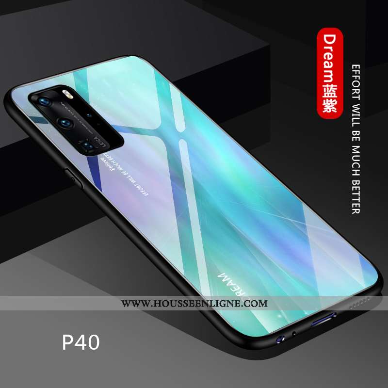 Housse Huawei P40 Légère Fluide Doux Coque Personnalisé Noir Dégradé Silicone