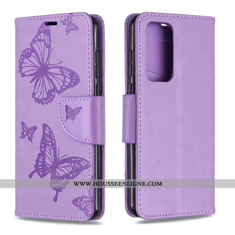 Housse Huawei P40 Pro Ornements Suspendus Gaufrage Rouge Cuir Papillon Téléphone Portable