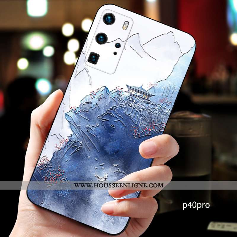 Housse Huawei P40 Pro Personnalité Créatif Personnalisé Téléphone Portable Incassable Silicone Fluid