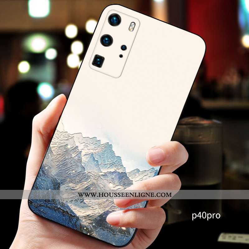 Housse Huawei P40 Pro Personnalité Créatif Personnalisé Téléphone Portable Incassable Silicone Fluid