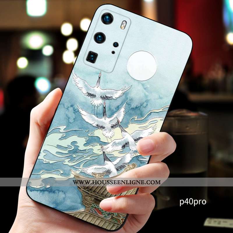 Housse Huawei P40 Pro Personnalité Créatif Personnalisé Téléphone Portable Incassable Silicone Fluid