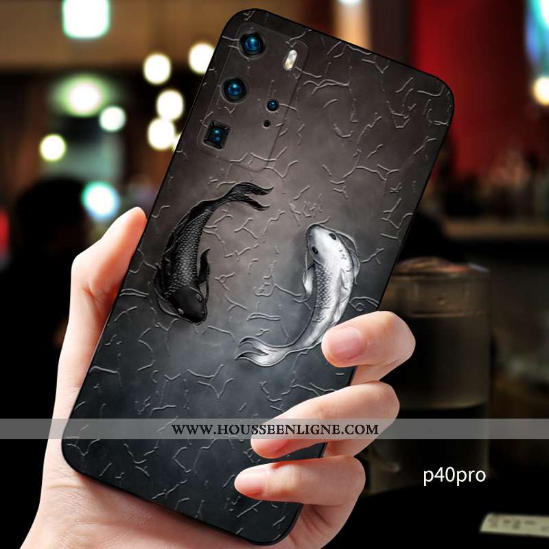 Housse Huawei P40 Pro Personnalité Créatif Personnalisé Téléphone Portable Incassable Silicone Fluid