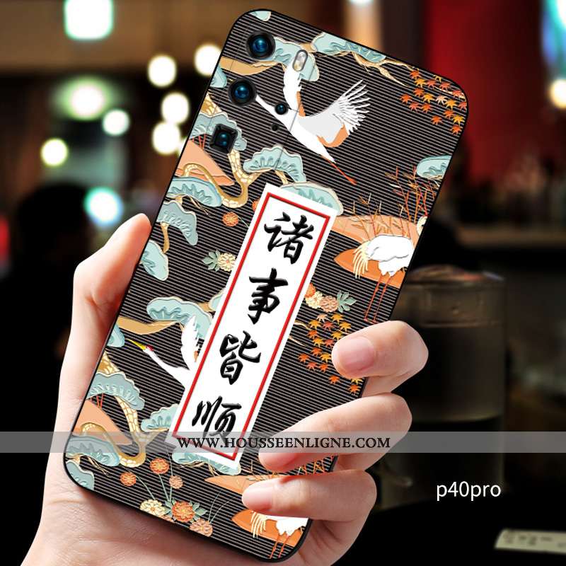 Housse Huawei P40 Pro Personnalité Créatif Personnalisé Téléphone Portable Incassable Silicone Fluid