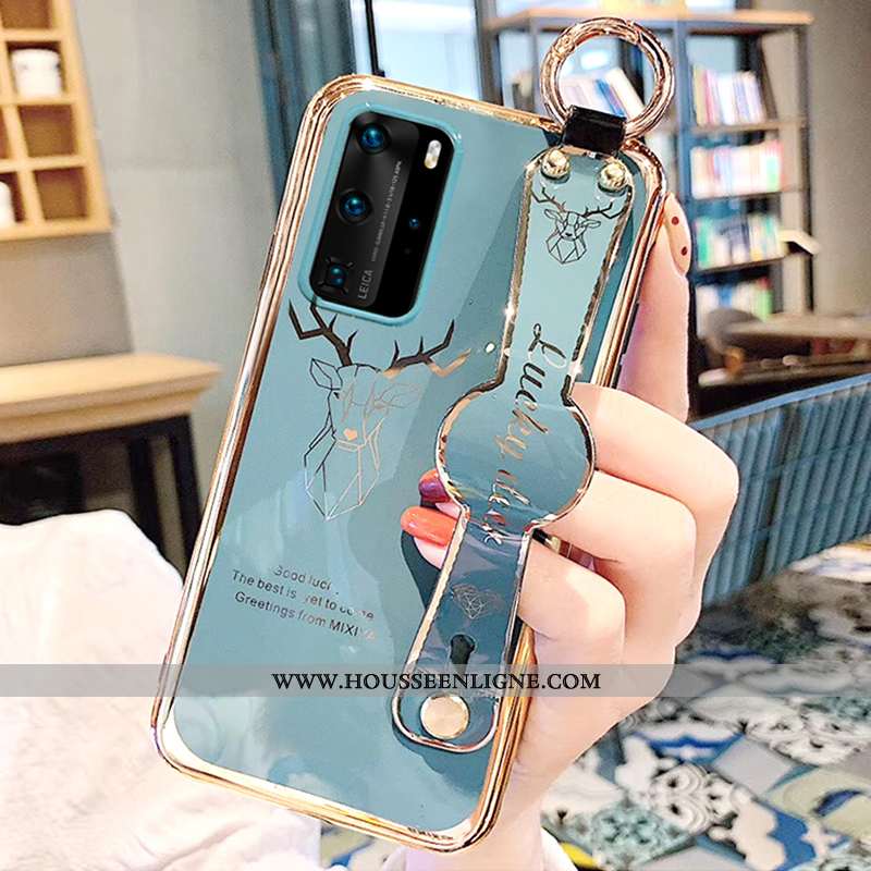 Housse Huawei P40 Silicone Protection Fluide Doux Tout Compris Personnalité Dessin Animé Étui Verte