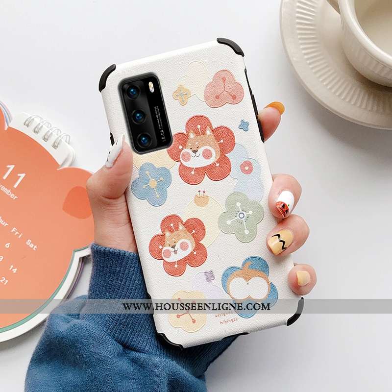 Housse Huawei P40 Silicone Protection Ultra Soie Mulberry Tendance Incassable Petit Rose