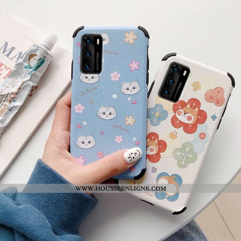 Housse Huawei P40 Silicone Protection Ultra Soie Mulberry Tendance Incassable Petit Rose