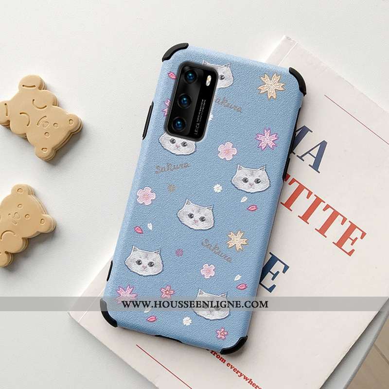 Housse Huawei P40 Silicone Protection Ultra Soie Mulberry Tendance Incassable Petit Rose
