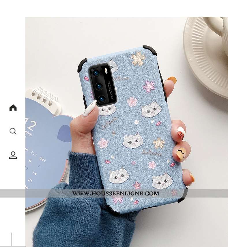 Housse Huawei P40 Silicone Protection Ultra Soie Mulberry Tendance Incassable Petit Rose