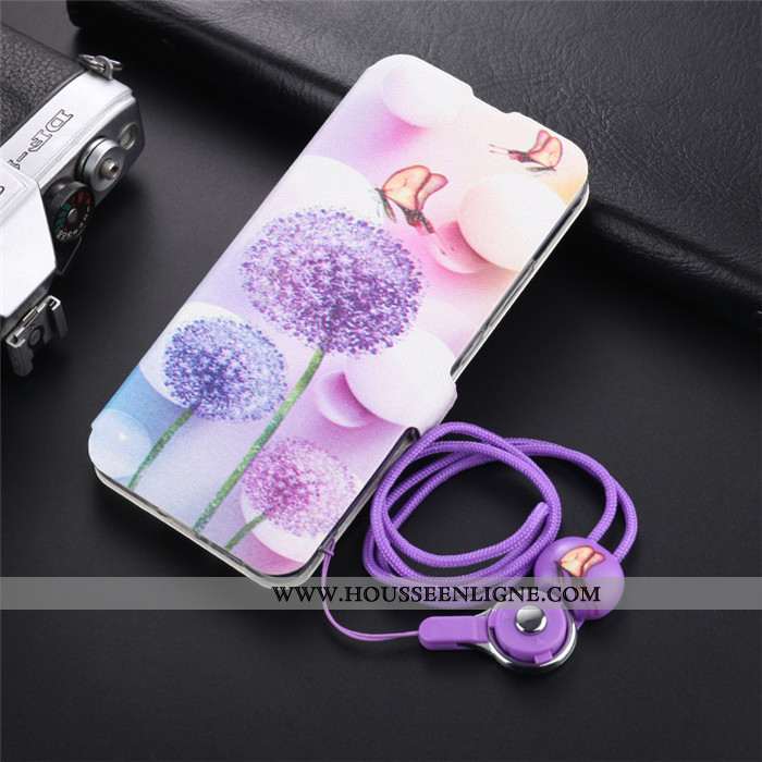 Housse Huawei P40 Tendance Cuir Simple Tout Compris Silicone Étui Incassable Violet