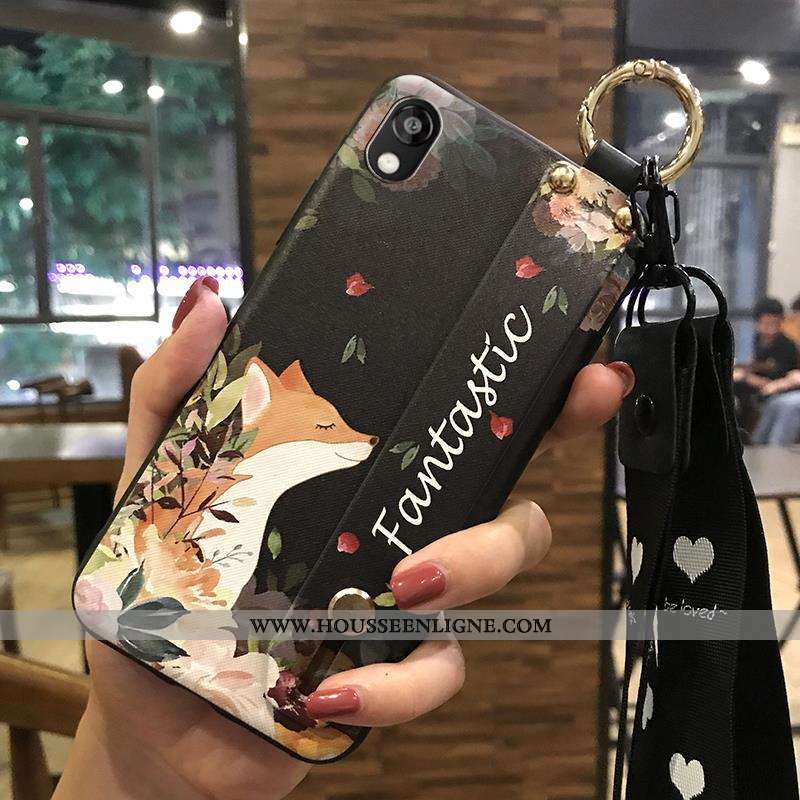 Housse Huawei Y5 2020 Créatif Fluide Doux 2020 Support Frais Coque Fleur Beige