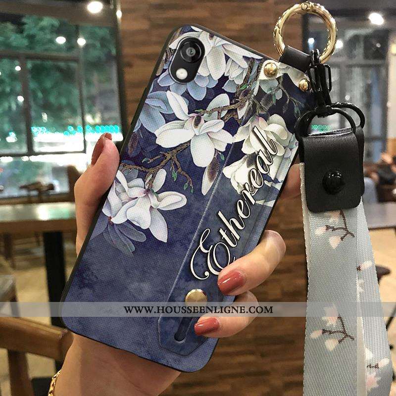 Housse Huawei Y5 2020 Créatif Fluide Doux 2020 Support Frais Coque Fleur Beige