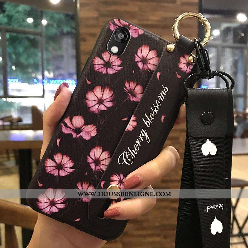 Housse Huawei Y5 2020 Créatif Fluide Doux 2020 Support Frais Coque Fleur Beige