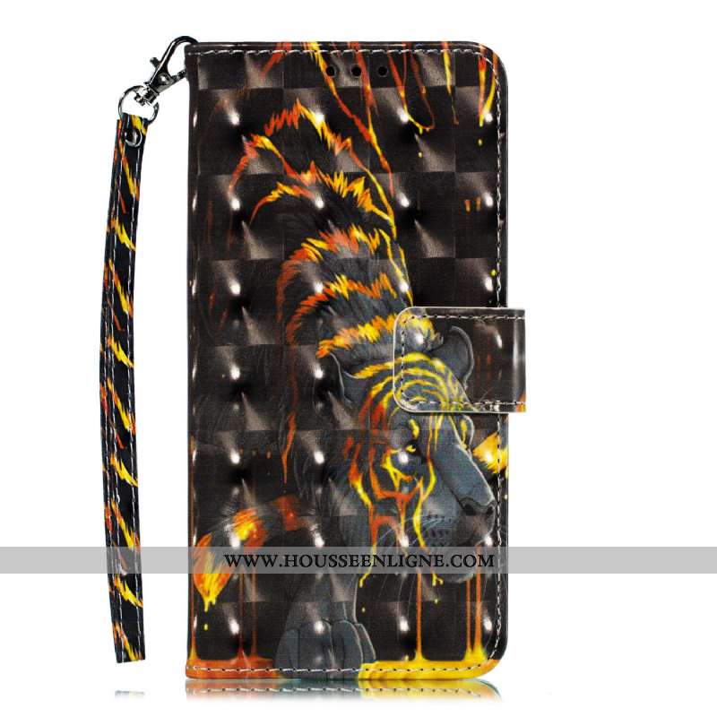 Housse Huawei Y5 2020 Cuir Protection Motif Blanc Animal Étui Téléphone Portable Blanche
