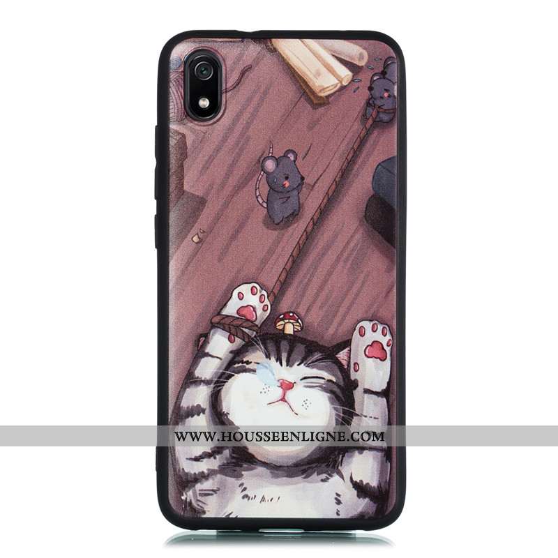 Housse Huawei Y5 2020 Fluide Doux Dessin Animé Téléphone Portable Coque Vent 2020 Tout Compris Marro