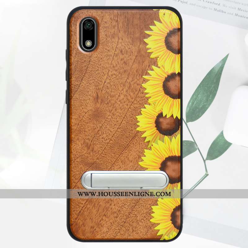 Housse Huawei Y5 2020 Protection En Bois Téléphone Portable Bleu 2020 Tout Compris Modèle Fleurie