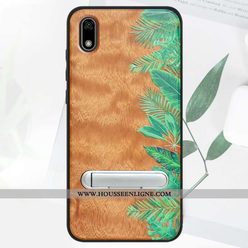 Housse Huawei Y5 2020 Protection En Bois Téléphone Portable Bleu 2020 Tout Compris Modèle Fleurie