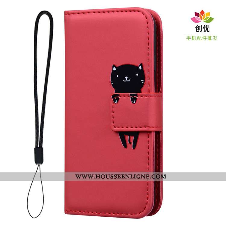 Housse Huawei Y5p Dessin Animé Cuir Incassable Téléphone Portable Clamshell Coque Étui Orange