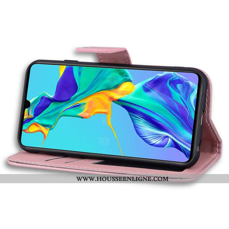 Housse Huawei Y5p Dessin Animé Cuir Incassable Téléphone Portable Clamshell Coque Étui Orange