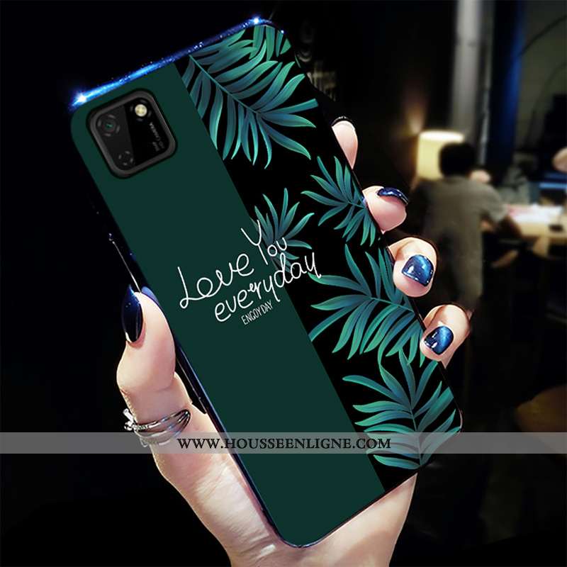 Housse Huawei Y5p Personnalité Créatif Tout Compris Téléphone Portable Mode Coque Dessin Animé Verte