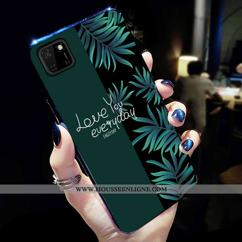 Housse Huawei Y5p Personnalité Créatif Tout Compris Téléphone Portable Mode Coque Dessin Animé Verte