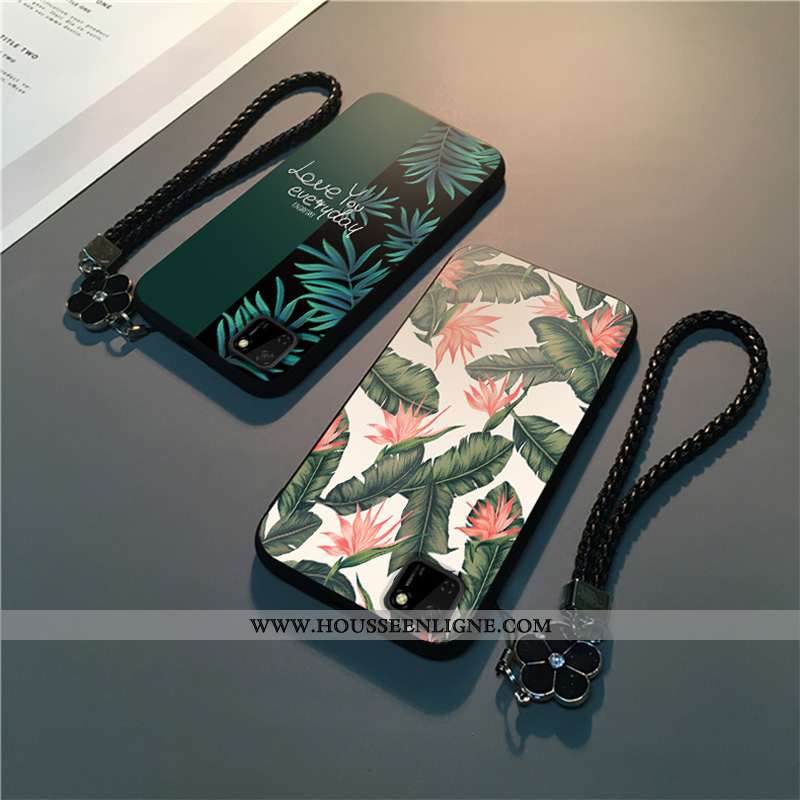 Housse Huawei Y5p Personnalité Créatif Tout Compris Téléphone Portable Mode Coque Dessin Animé Verte